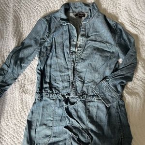 Level 99 Denim Shorts Jumpsuit